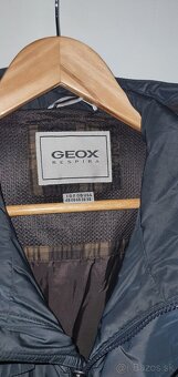 Geox  pánska leskla bunda kabát veľkosť sedí na L - 6