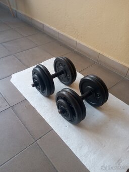 Liatinové nakladacie jednorúčky LAUBR-SPORT 2 x 24 kg - 6