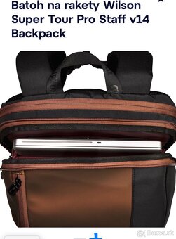Batoh na rakety Wilson SUPER TOUR PRO STAFF w14 backpack - 6