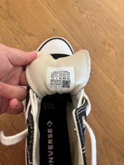 Predaj vysoké textilné tenisky CONVERSE, farba čierna - 6