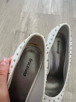 Deichmann nové biele lodičky - 6