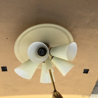 Art Deco Starozitna Lampa Luster Napako 1930 - 6