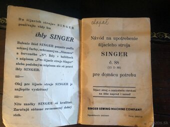 Singer šijací stroj starožitný - 6