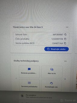 Nepoužité Lenovo ThinkCentre neo 50a 24 Gen 5 - 6