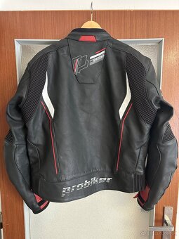 Kožený motorkársky komplet ProBiker – nohavice a bunda, veľk - 6
