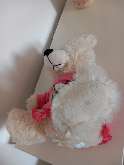Starší plyšový medvedík 28 cm - 6