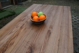 Drevený stôl ( jaseň, buk ), odtieň orech - 6
