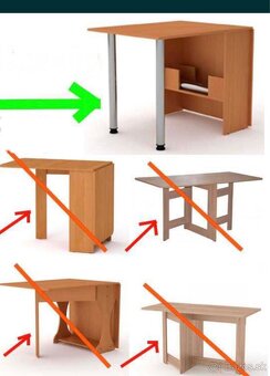 Rozkladací jedálenský Stol . - 6