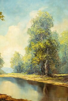 Les s riekou, A.Seif, olej na sololite, 1110 × 810 mm - 6