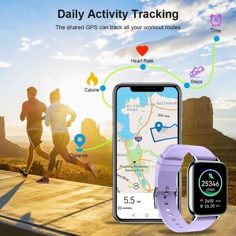 Chytré hodinky Molocy P32D - 1,69 "HD displej, IP68 - 6