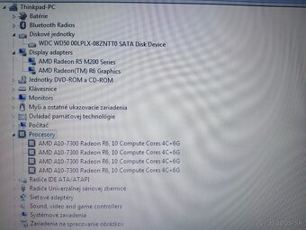Lenovo Thinkpad A555 , Windows 7 , AMD A10 4-jadro , 8gb ram - 6