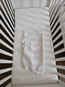 KLUPS Postieľka detská so zábranou Noah biela 120x60 cm - 6