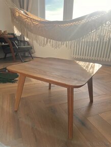 Masívny dubový stolík 65x65 cm - 6