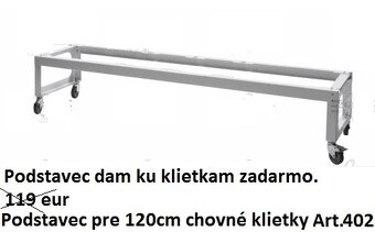 Klietka zn. Sestriere 120cm, pozink Art.402 - 6