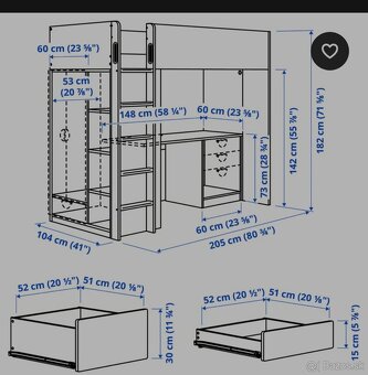Poschodová posteľ IKEA - 6