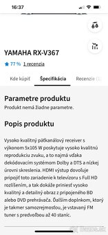 Receiver Yamaha RX-V367 - 6