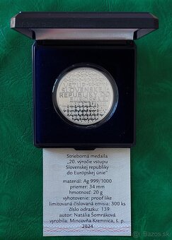 Ag medaile Slovensko 2024 Kroner,SNP,EÚ - 6