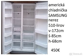 predám chladničku s mrazničkou-nerez aj bielu - 6