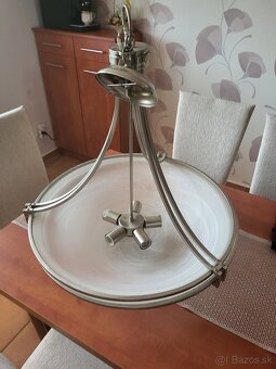 Exkluzívny set. Jedálenský stôl, stoličky a luster. - 6