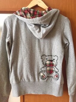 Dámska sivá mikina s nápisom - 6