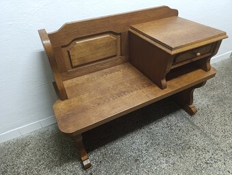 Rustikální botník / lavice, nábytek z masívu - 6