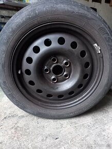 Plechové disky + letné pneu - 6
