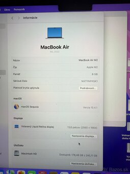 Macbook Air M2 8gb/256gb (Silver) - 6