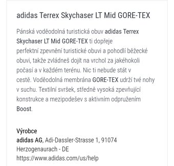 velkost 41 1/3 - ADIDAS TERREX gtx Skychaser - 6