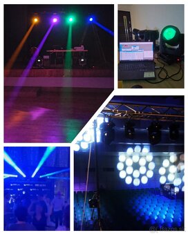4ks otočné hlavy 150W beam + kufor pre 4ks - 6