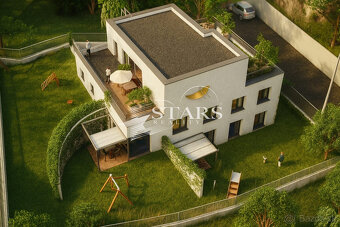 Koliba – 732 m² stavebný pozemok s projektom na 3 byty, výhľ - 6