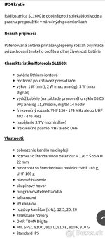 SL1600 motorola DMR vysielačka - 6