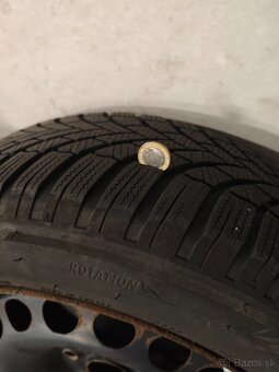 Plechové disky 5x112r16 so zimnými pneu - 6