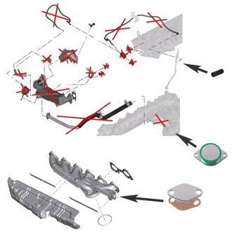 BMW zaslepenie EGR N57,N57S - 6