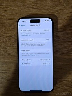 Predám iPhone 15 256 GB – Čierna, TOP stav - 6