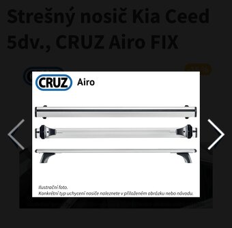Strešný nosič Kia Ceed 5dv., CRUZ Airo FIX - 6