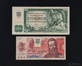 Československé bankovky - rôzne stavy a hodnoty - 6