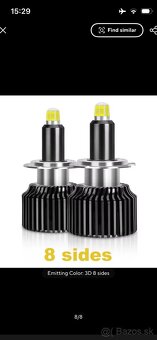 Predám extra silne  led žiarovky h7 - 6