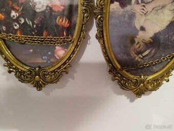 Rámečky oválné mosazné - 6