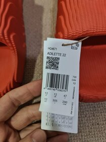 Adidas adilette 22 velkost 47 slapky zabky - 6