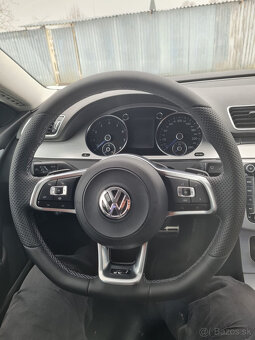 VOLANT VOLKSWAGEN R RLINE kožený BIELE PREŠÍVANIE - 6
