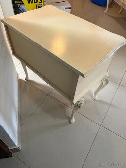 3 komody v rokoko štýle, krémovo-zlaté - 6