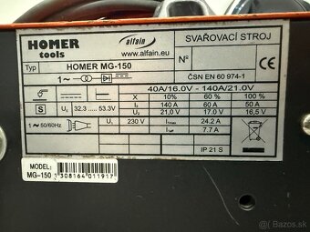 Zvaracka Co2 Alfa In Homer MG150 - 6