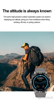 VWAR Taktické GPS profesionálne smartwatch - 6