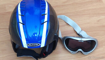 Prilba lyžiarska Alpina 54-58 s okuliarmi - 6