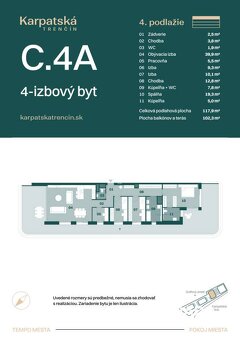 RADO | Rezidencia Karpatská C.4A- 4i luxusný byt 118 m2, ter - 6