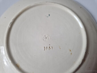 Starožitný zdobený keramický talíř talířek RDZ Rudolf Ditmar - 6