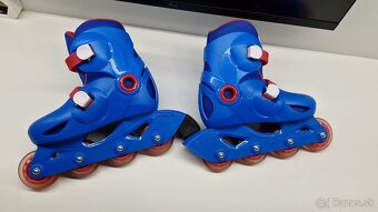 Detské korčule OXELO PLAY 3 – modro/červené + chrániče - 6