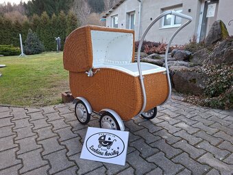 Starožitný prutený kočik - 6