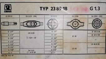 Závitorezná súprava Narex G 1/8 - G 1, 2ks - 6