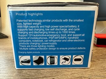 Štartovací box Jump starter booster (Nový) - 6